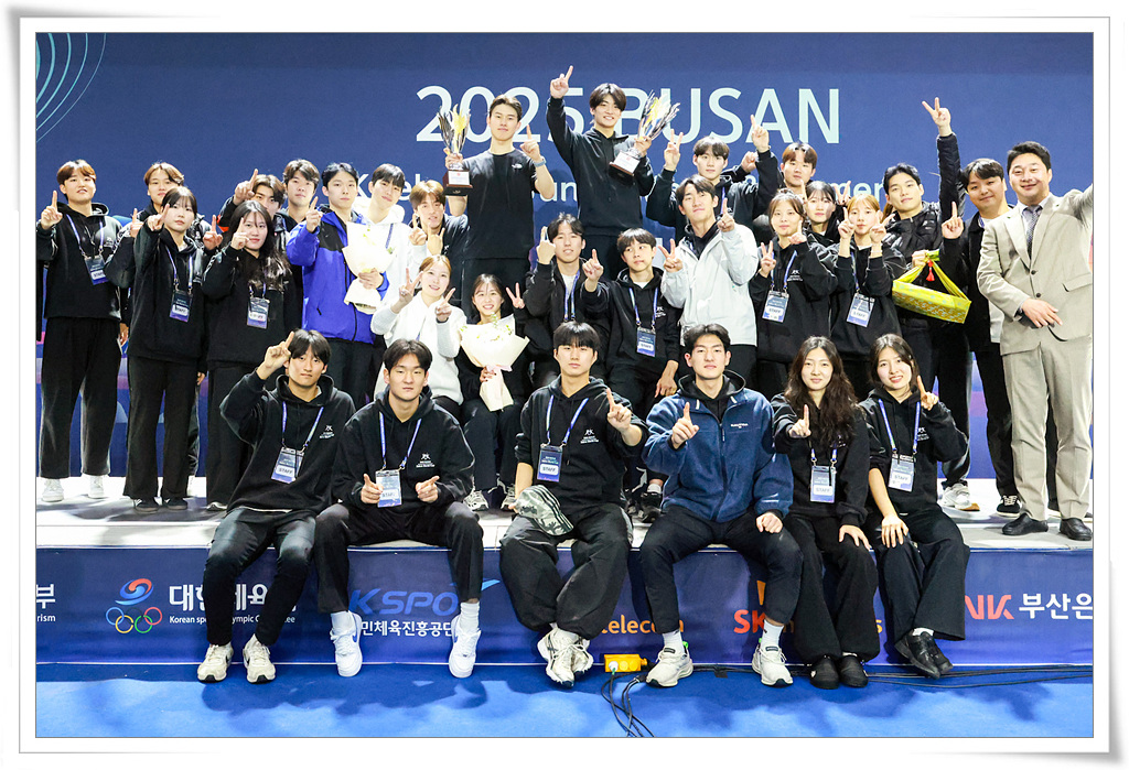 동의대, 펜싱 주니어 사브르 월드컵 금 2개, 은 1개 획득